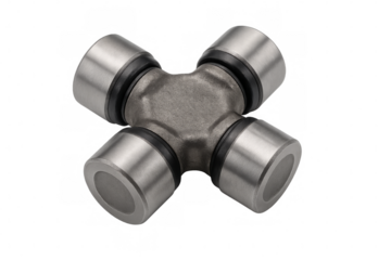 Universal joint connecting drivetrain components for automotive engineering