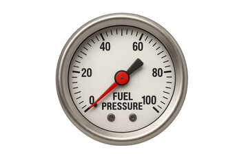 Analog fuel pressure gauge reading low pressure