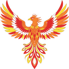 Fototapeta premium Phoenix Bird Illustration