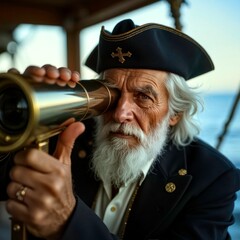 Retro scenes observed by the captain