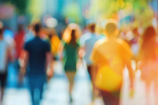 Diverse Group in Charity Walk for World Health Day