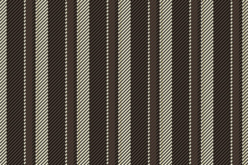Rost texture vector pattern, rich background seamless textile. Cature fabric lines vertical stripe in dark and black colors.