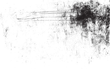 Grunge black and white pattern. Monochrome particles abstract texture. Background of cracks, scuffs, chips, stains, ink spots, lines. Dark design background surface. Gray printing element. 
