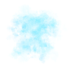 Dense light blue smoke texture on transparent background suitable for abstract backgrounds, posters, or visual effects