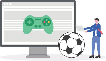 Sports games, video game walkthrough, cross-platform play concepts with characters.

