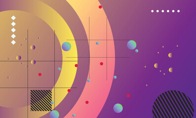 Abstract gradient colors geometry elements design for web page, banner, art, banner, poster.
