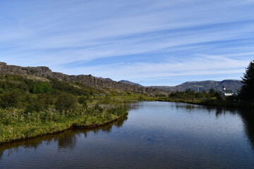 Fototapeta premium Il parco nazionale di Þingvellir (dalle parole islandesi 