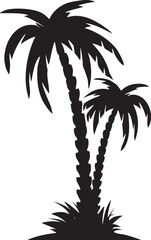 Fototapeta premium palm tree silhouette