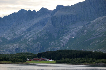 The Seven Sisters are a mountain formation consisting of seven mountains in the municipality of Alstahaug in Nordland, Norway