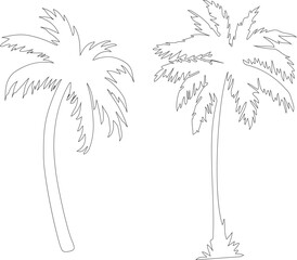 Obraz premium palm tree silhouette