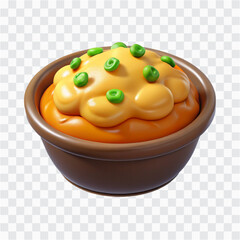 3D Shepherd’s Pie Icon | Traditional British Dish, Mashed Potato Meat Casserole Illustration