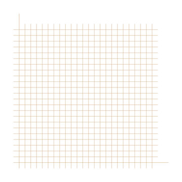 Grid paper. Mathematical graph. Cartesian coordinate system with x-axis, y-axis. Squared background with color lines. Geometric pattern for school, education. Lined blank on transparent background.