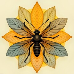 Artistic display of floral patterns