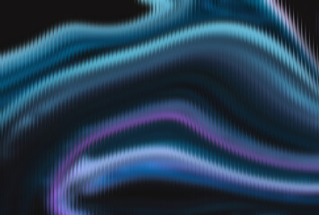 Abstract dark blue gradient background with vertical striped flowing wave lines and futuristic motion texture