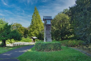 シンボルツリーと時計台