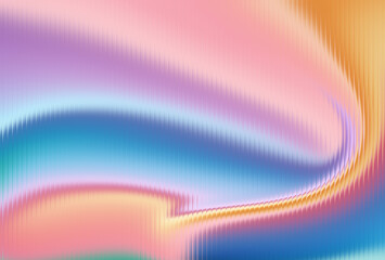 Abstract pastel gradient wave with flowing pink, purple, blue, and orange tones, digital art background