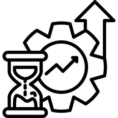 Efficiency line icon