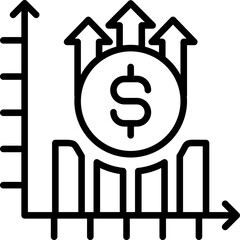 Surplus And Shortage line icon
