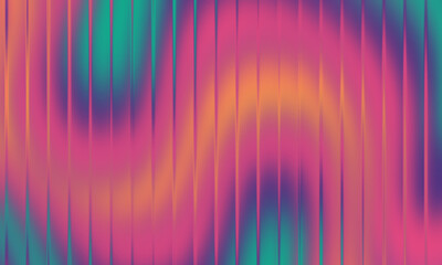 Vibrant abstract gradient background with vertical stripes, colorful neon wave texture digital design