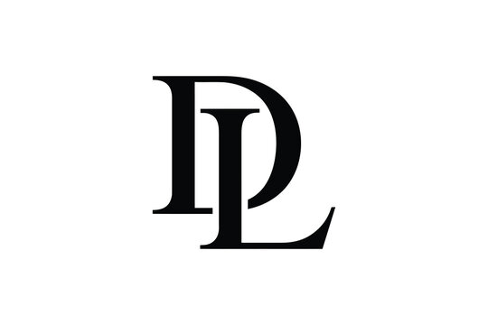 A monogram featuring the letters d and l in a bold and elegant typeface