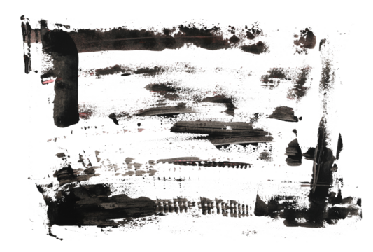 photo black frame, grunge brush strokes acrylic paint, isolated on white background, clipping path - Powered by Adobe