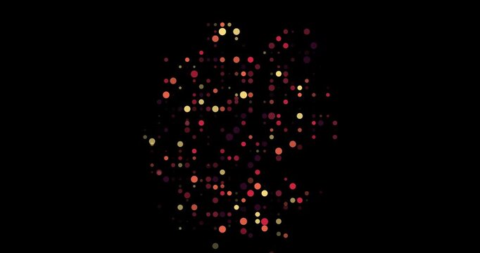 Abstract Artistic Animation of Germany Outline from Generative Particles