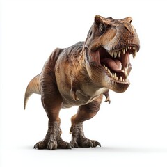 Fototapeta premium Tyrannosaurus Rex dinosaur isolated, white background cut out png