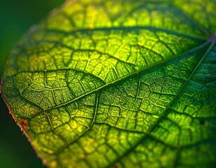 Generated image of green leaf