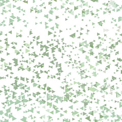 Polygonal green mosaic background. Abstract low poly vector illustration. Triangular pattern, copy space. Template geometric business design with triangle for poster, banner, card, flyer.