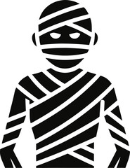 Mummy silhouette black icon