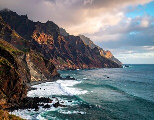 Dramatic Coastal Cliffs Dramatic Ocean Waves
