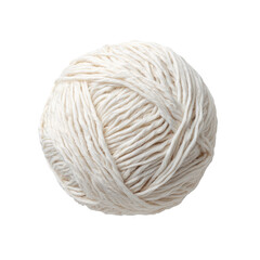 A ball of white yarn