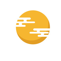 Chinese Lantern on the Moon - Illustration for Chuseok / Mid Autumn Festival. svg icon