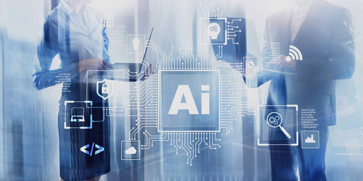 Artificial Intelligence Processor Concept. AI Big Data Array. Innovation concept 2025