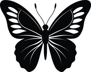 butterfly silhouette vector. butterfly icon.