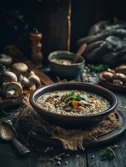 vegetable soup with meat and vegetables