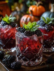 raspberry and blackberry smoothie