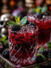 raspberry and blackberry smoothie