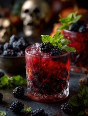 raspberry and blackberry smoothie