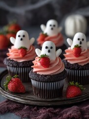 cupcakes with berries