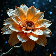Artistic fantasy display of orange blossom