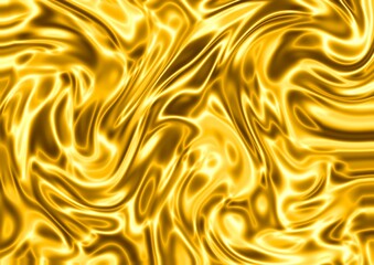 abstract gold liquid backgrond 3D light