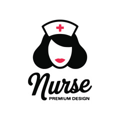 Obraz premium Nurse logo vector illustration design