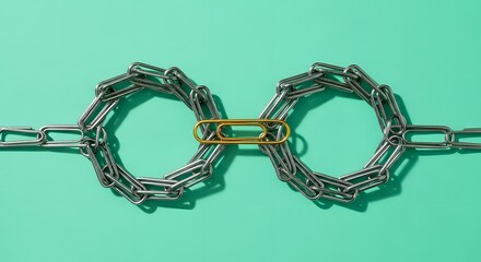 Breaking the Chain: Golden Paperclip Connecting Silver Links
