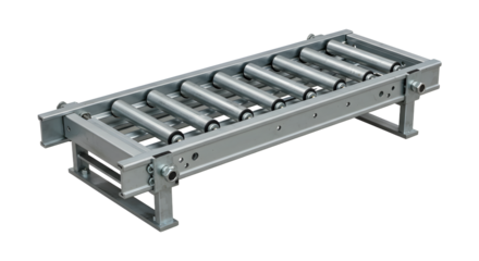 Industrial Metal Roller Conveyor with Steel Rollers and Frame for Material Handling