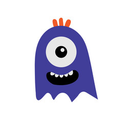 cute funny monster icons. birthday and Halloween celebrations