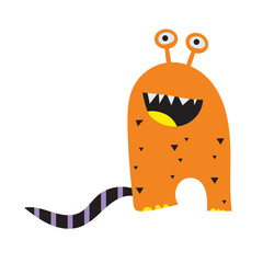 cute funny monster icons. birthday and Halloween celebrations