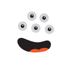 cute funny monster icons. birthday and Halloween celebrations