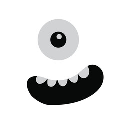 cute funny monster icons. birthday and Halloween celebrations