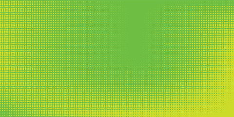 Dots halftone green color pattern gradient texture with technology digital background. Dots pop art comics with nature graphic design.